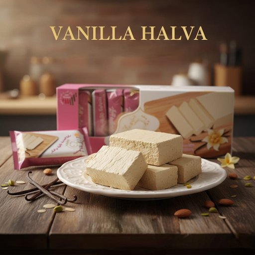 Al Shami Traditional Vanilla Halwa - Premium Sesame Tahini Sweet