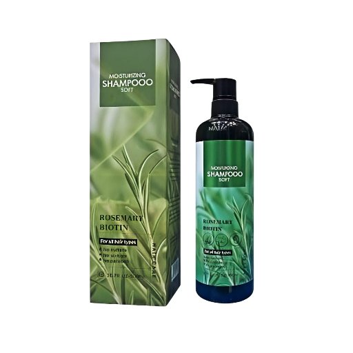 Moisturizing and Smoothing Shampoo with Rosemary Extract and Biotin for All Hair Types (900 ml)